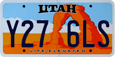 UT license plate Y276LS