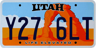 UT license plate Y276LT