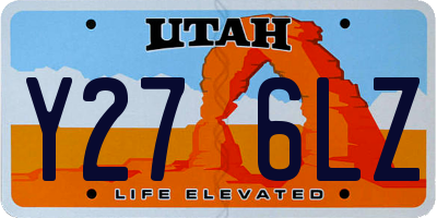 UT license plate Y276LZ