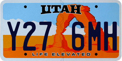 UT license plate Y276MH