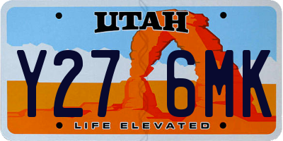 UT license plate Y276MK