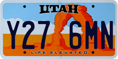 UT license plate Y276MN