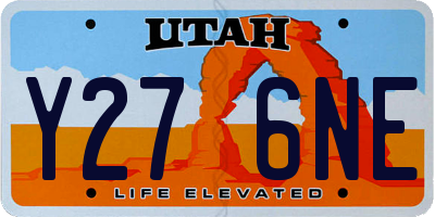 UT license plate Y276NE