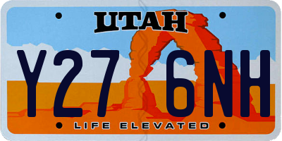 UT license plate Y276NH