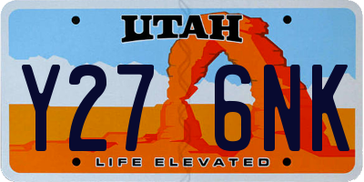 UT license plate Y276NK