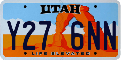 UT license plate Y276NN