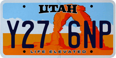 UT license plate Y276NP