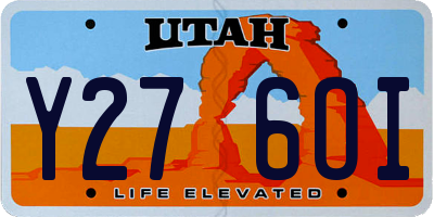 UT license plate Y276OI