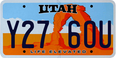 UT license plate Y276OU