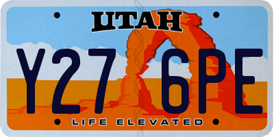 UT license plate Y276PE