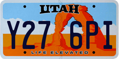 UT license plate Y276PI