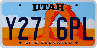 UT license plate Y276PL