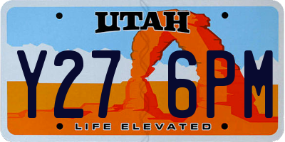 UT license plate Y276PM