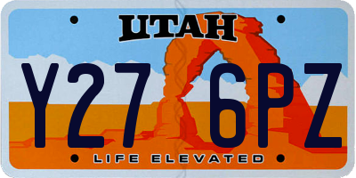 UT license plate Y276PZ