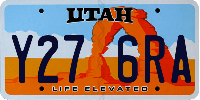 UT license plate Y276RA