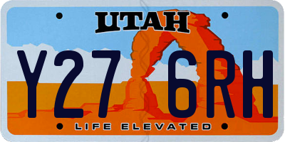 UT license plate Y276RH