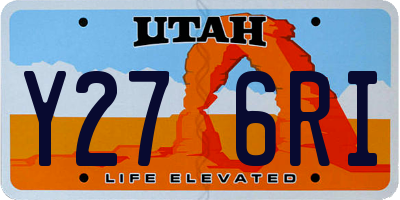 UT license plate Y276RI