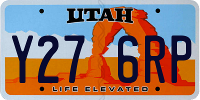UT license plate Y276RP
