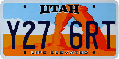 UT license plate Y276RT