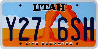 UT license plate Y276SH