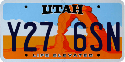 UT license plate Y276SN