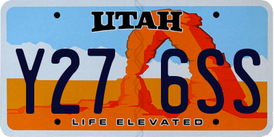 UT license plate Y276SS