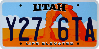 UT license plate Y276TA
