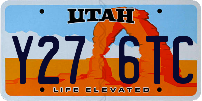 UT license plate Y276TC
