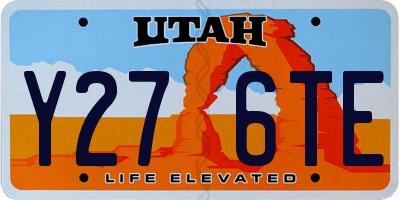 UT license plate Y276TE