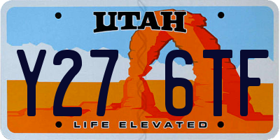 UT license plate Y276TF