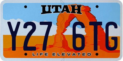UT license plate Y276TG