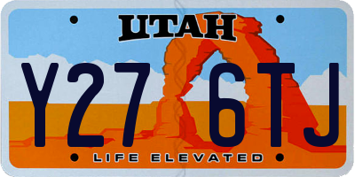 UT license plate Y276TJ