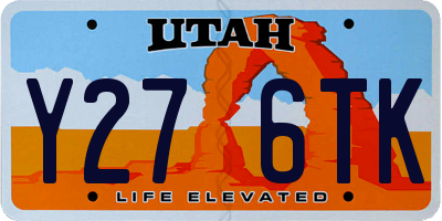 UT license plate Y276TK