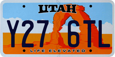 UT license plate Y276TL