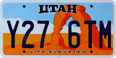 UT license plate Y276TM