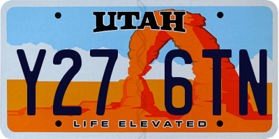 UT license plate Y276TN