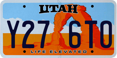 UT license plate Y276TO