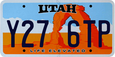 UT license plate Y276TP