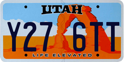 UT license plate Y276TT