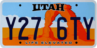 UT license plate Y276TY