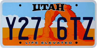 UT license plate Y276TZ