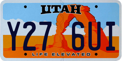 UT license plate Y276UI