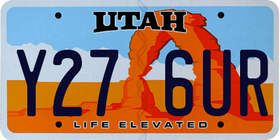 UT license plate Y276UR