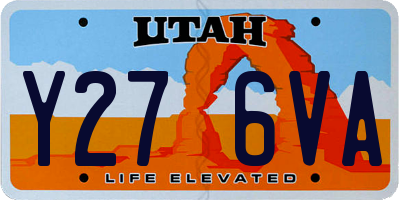 UT license plate Y276VA