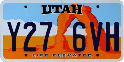 UT license plate Y276VH
