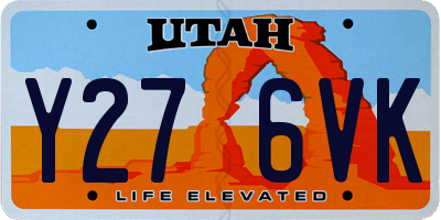 UT license plate Y276VK