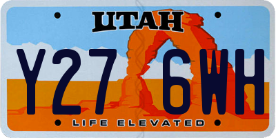 UT license plate Y276WH