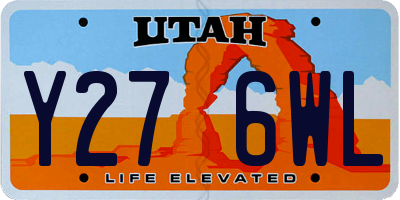 UT license plate Y276WL