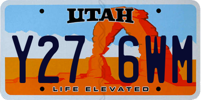 UT license plate Y276WM