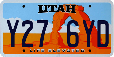 UT license plate Y276YD
